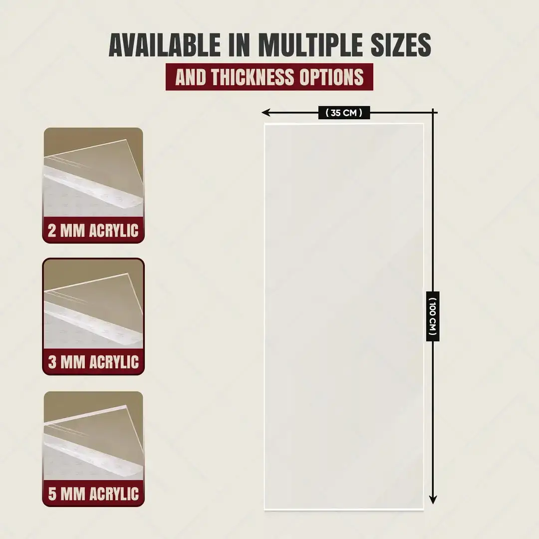 100x35cm 2mm Beam Saw Acrylic Sheet For Picture Frames And DIY Projects thumbnail 2