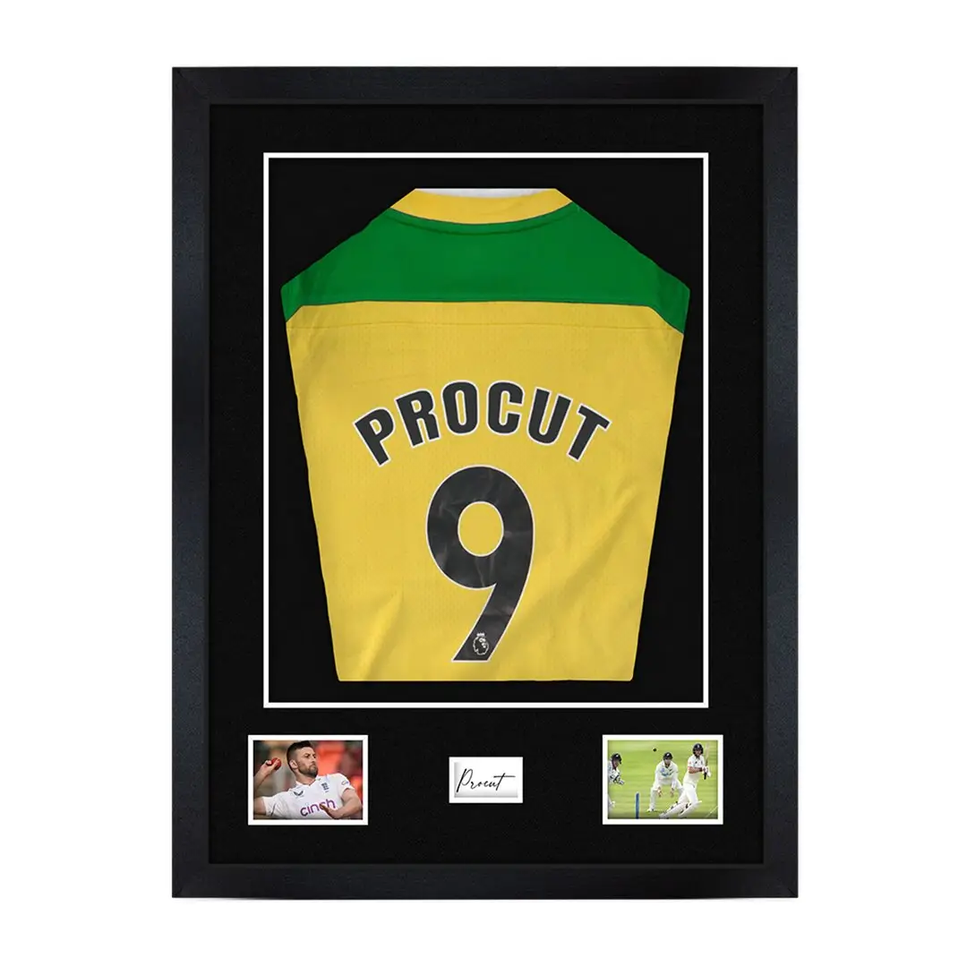77.5x58.5cm Mat Black Football Shirt Frame With Black Mount And Perspex Front - Box Display For Football, Rugby, And Other Sports Jerseys